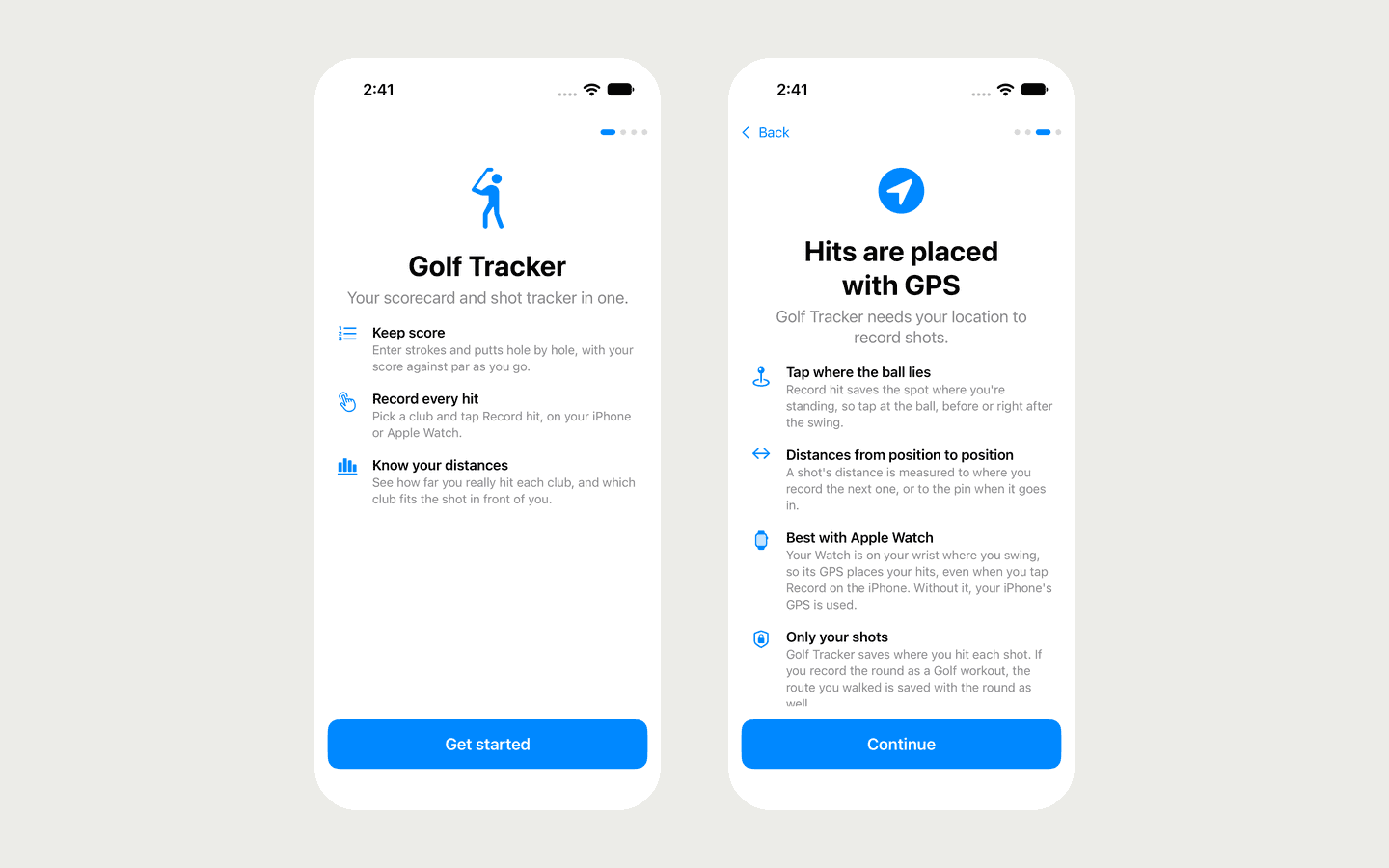 Golf Tracker