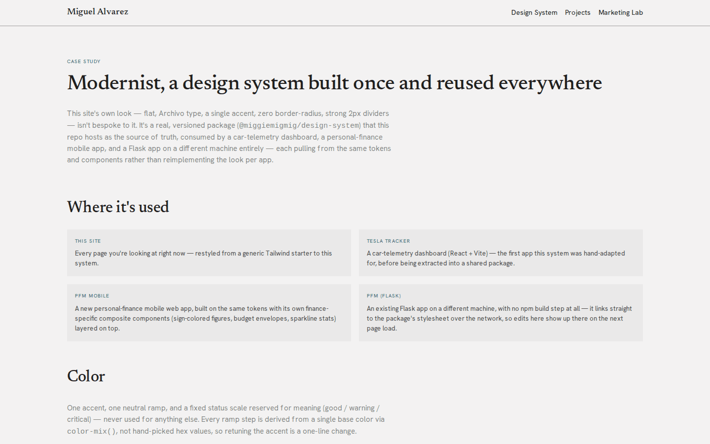 Modernist Design System